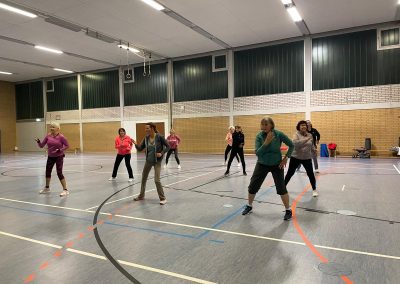 Die Aerobic Gruppe in Aktion