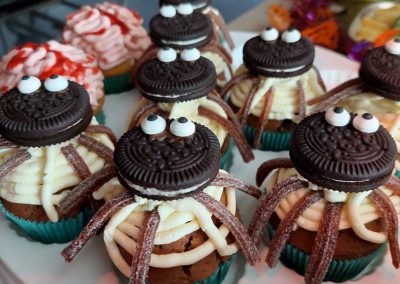 leckere Spinnenmuffins